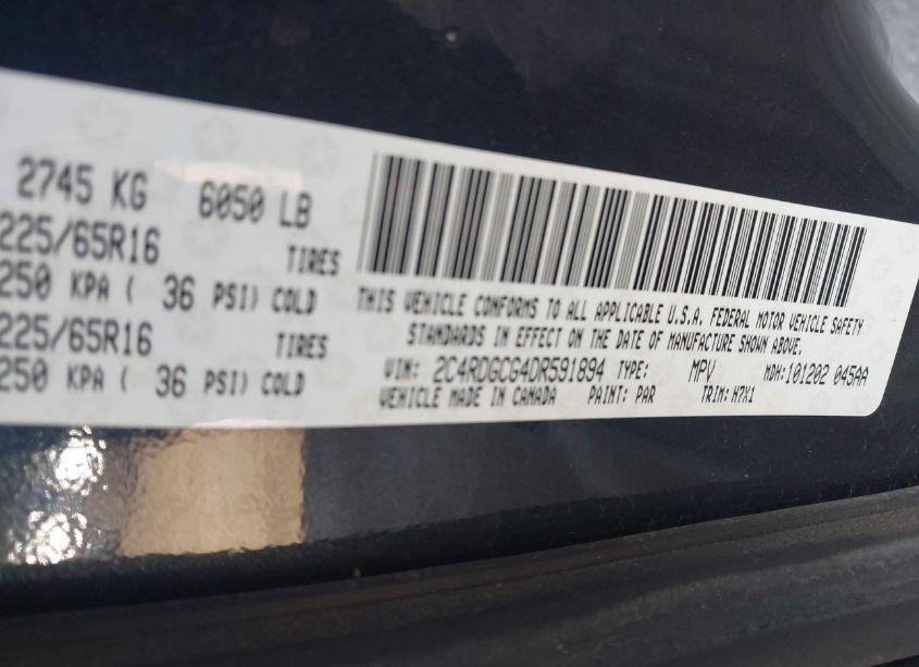 Photo 9 of 2013 Dodge Grand CARAVAN SXT (VIN 2C4RDGCG4DR591894)