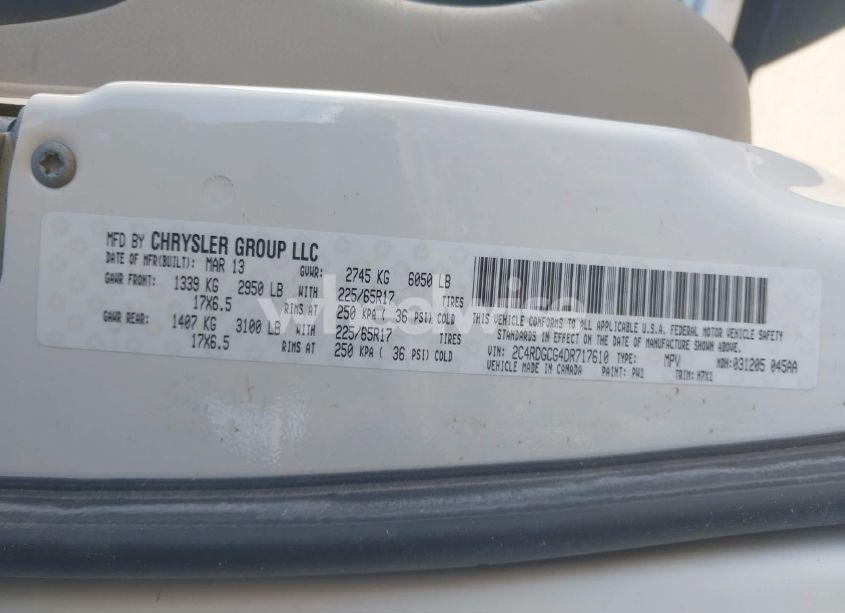 Photo 9 of 2013 Dodge Grand CARAVAN SXT (VIN 2C4RDGCG4DR717610)
