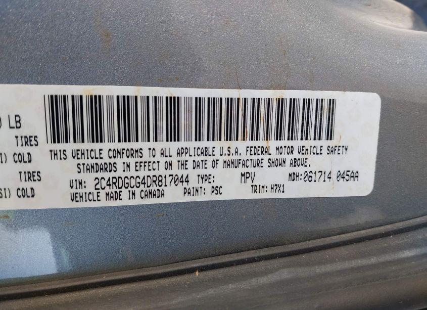 Photo 9 of 2013 Dodge Grand CARAVAN SXT (VIN 2C4RDGCG4DR817044)