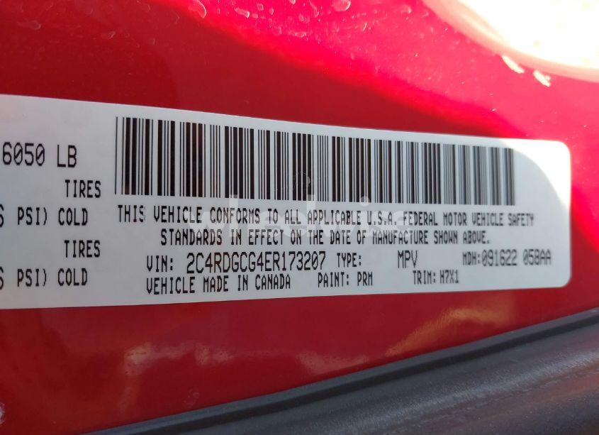 Photo 9 of 2014 Dodge Grand CARAVAN SXT/SXT 30TH ANNIVERSARY (VIN 2C4RDGCG4ER173207)