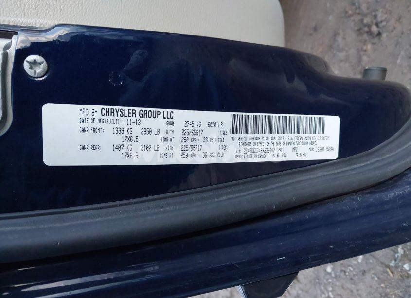 Photo 9 of 2014 Dodge Grand CARAVAN SXT (VIN 2C4RDGCG4ER239447)