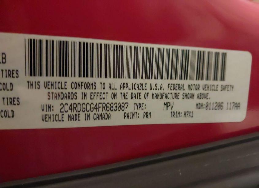 Photo 9 of 2015 Dodge Grand CARAVAN SXT (VIN 2C4RDGCG4FR683087)