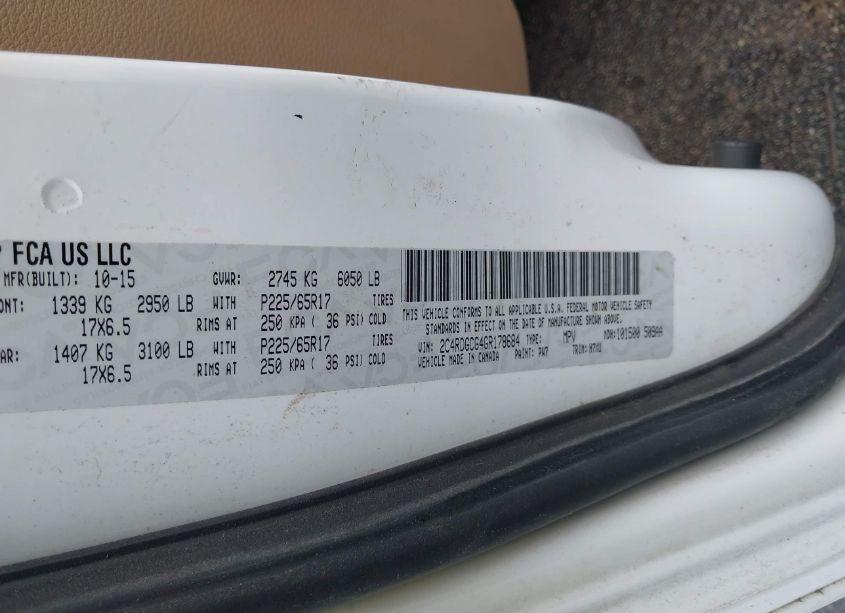 Photo 9 of 2016 Dodge Grand CARAVAN SXT (VIN 2C4RDGCG4GR178684)