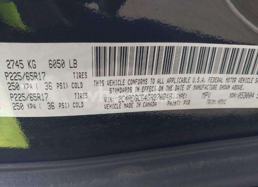 Photo 9 of 2016 Dodge Grand CARAVAN SXT (VIN 2C4RDGCG4GR370848)