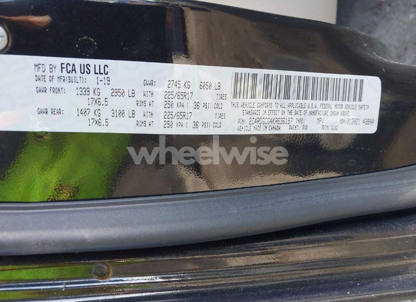 Photo 9 of 2019 Dodge Grand CARAVAN SXT (VIN 2C4RDGCG4KR636197)