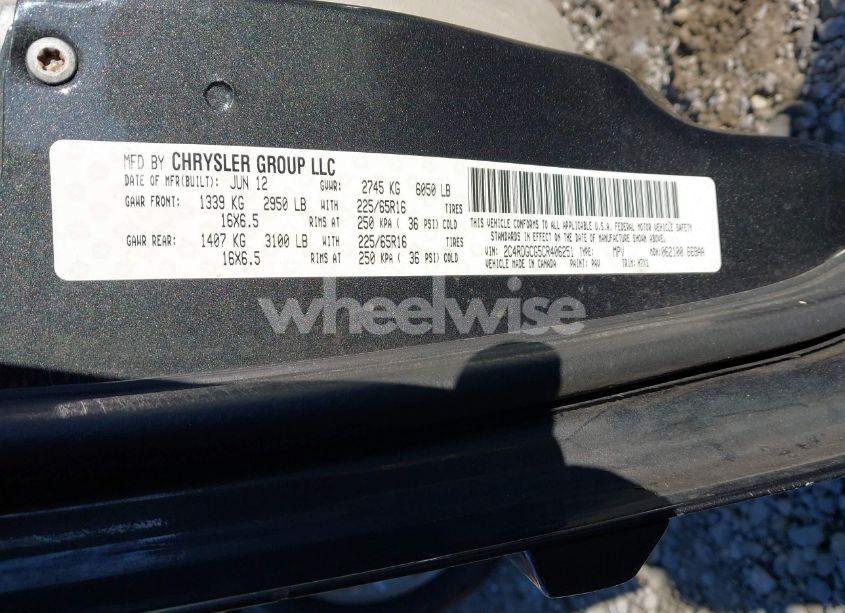 Photo 9 of 2012 Dodge Grand CARAVAN SXT (VIN 2C4RDGCG5CR406251)