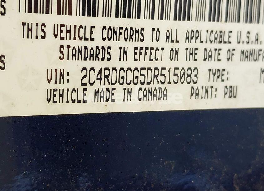 Photo 9 of 2013 Dodge Grand CARAVAN SXT (VIN 2C4RDGCG5DR515083)