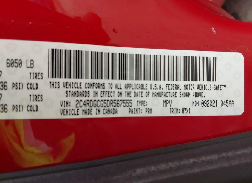 Photo 9 of 2013 Dodge Grand CARAVAN SXT (VIN 2C4RDGCG5DR567555)