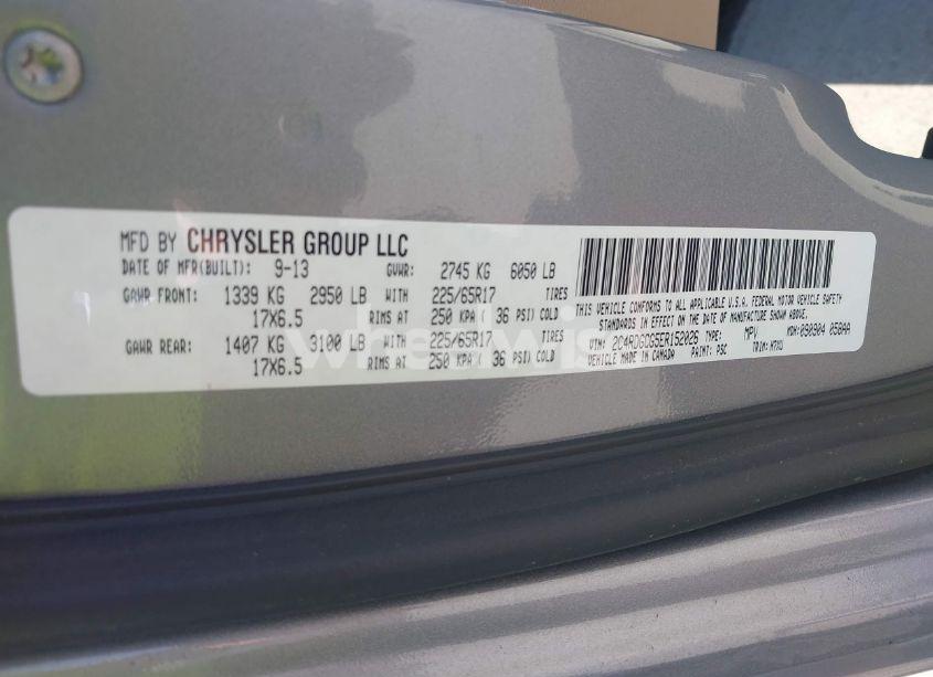 Photo 9 of 2014 Dodge Grand CARAVAN SXT (VIN 2C4RDGCG5ER152026)