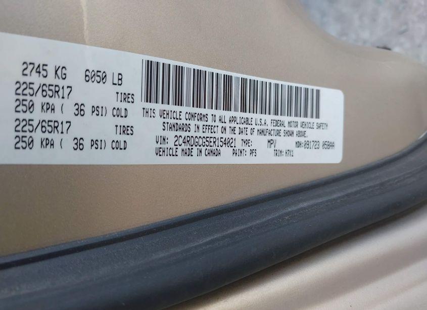 Photo 9 of 2014 Dodge Grand CARAVAN SXT (VIN 2C4RDGCG5ER154021)