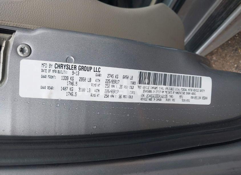 Photo 9 of 2014 Dodge Grand CARAVAN SXT (VIN 2C4RDGCG5ER162135)