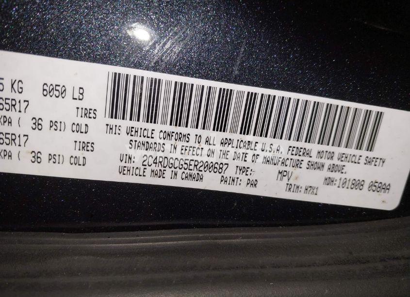 Photo 9 of 2014 Dodge Grand CARAVAN SXT (VIN 2C4RDGCG5ER200687)