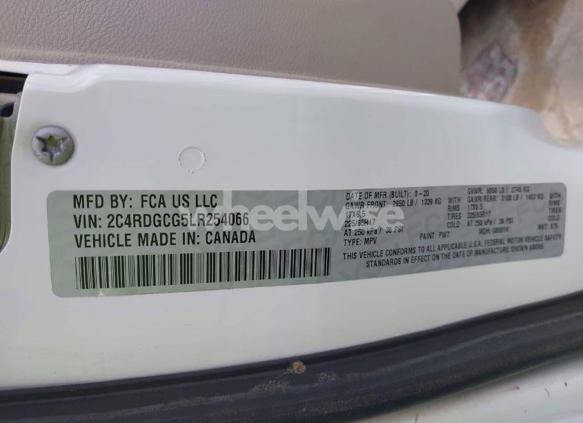 Photo 9 of 2020 Dodge Grand CARAVAN SXT (VIN 2C4RDGCG5LR254066)