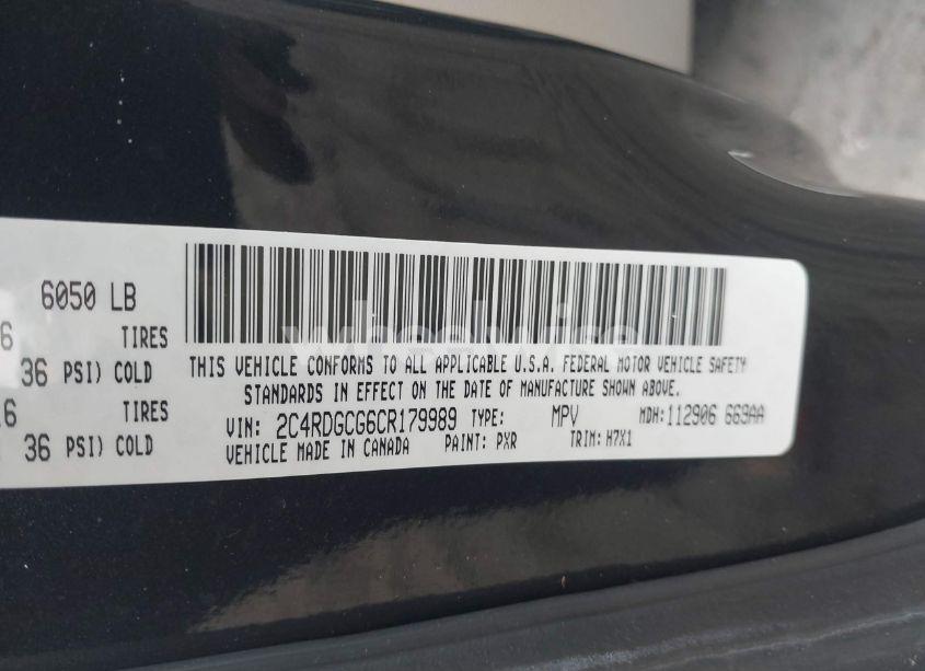 Photo 9 of 2012 Dodge Grand CARAVAN SXT (VIN 2C4RDGCG6CR179989)