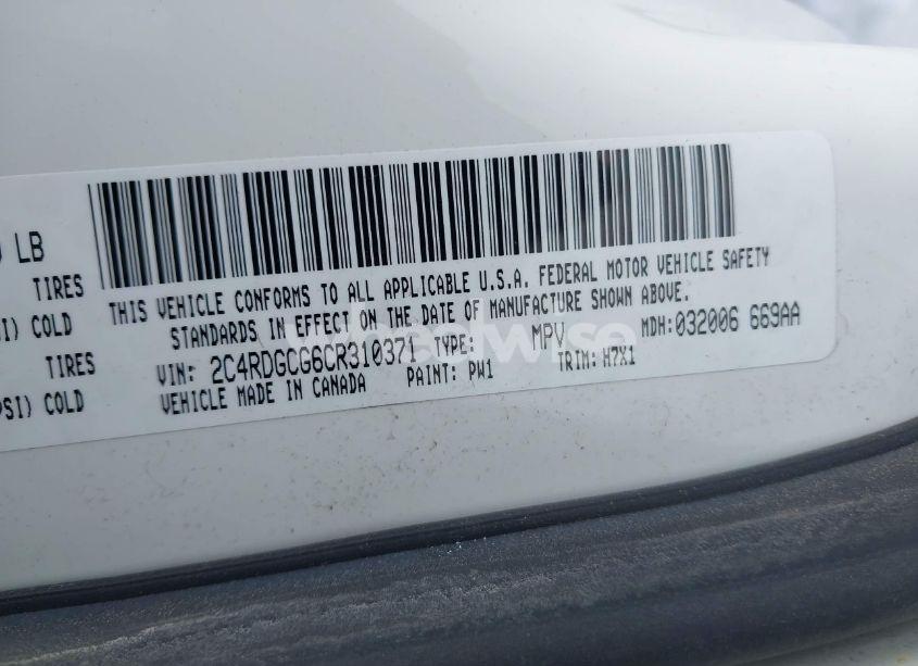 Photo 9 of 2012 Dodge Grand CARAVAN SXT (VIN 2C4RDGCG6CR310371)