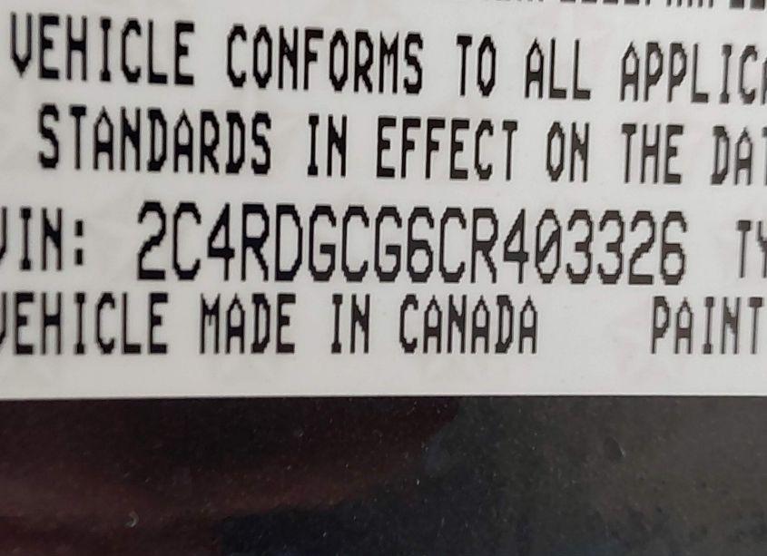 Photo 9 of 2012 Dodge Grand CARAVAN SXT (VIN 2C4RDGCG6CR403326)