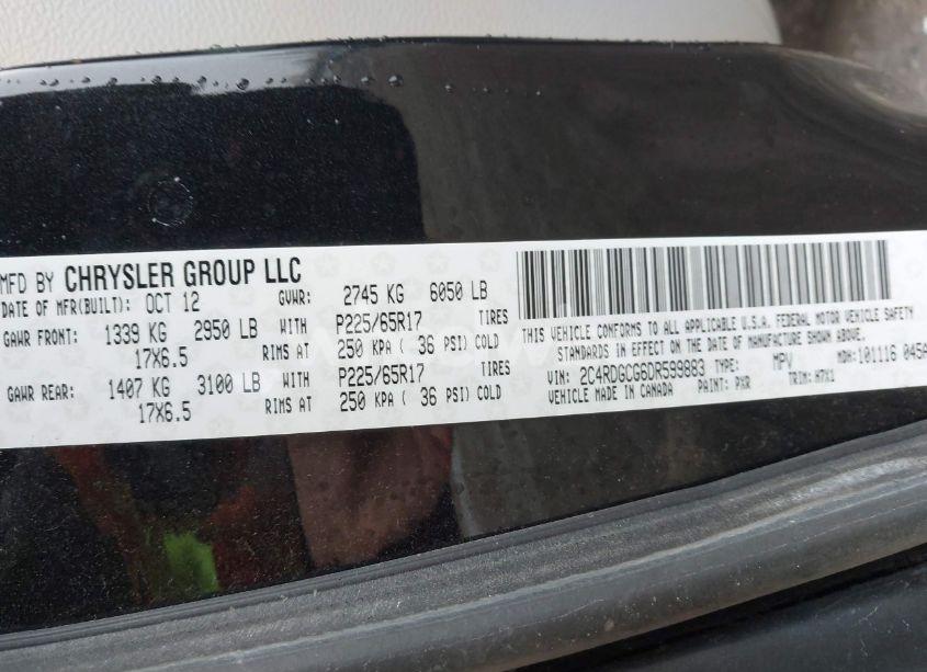 Photo 9 of 2013 Dodge Grand CARAVAN SXT (VIN 2C4RDGCG6DR599883)