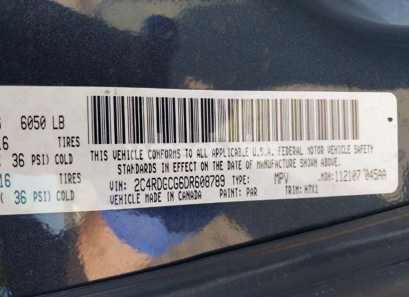 Photo 9 of 2013 Dodge Grand CARAVAN SXT (VIN 2C4RDGCG6DR608789)