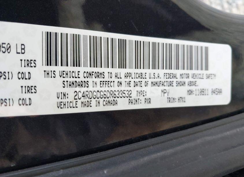 Photo 9 of 2013 Dodge Grand CARAVAN SXT (VIN 2C4RDGCG6DR633532)