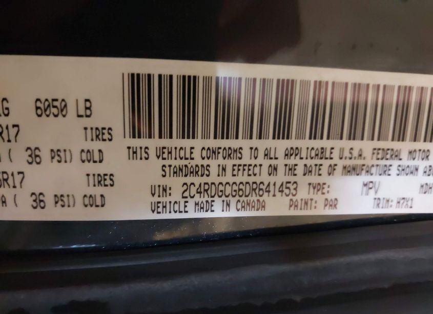 Photo 9 of 2013 Dodge Grand CARAVAN SXT (VIN 2C4RDGCG6DR641453)