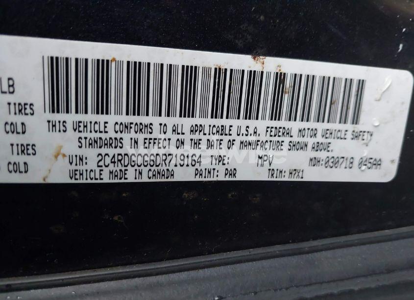 Photo 9 of 2013 Dodge Grand CARAVAN SXT (VIN 2C4RDGCG6DR719164)