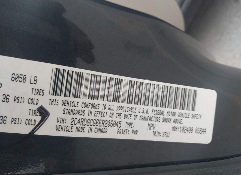 Photo 9 of 2014 Dodge Grand CARAVAN SXT (VIN 2C4RDGCG6ER206045)