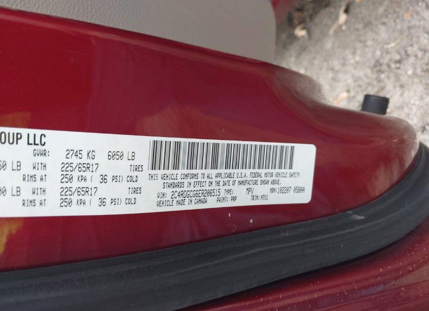 Photo 9 of 2014 Dodge Grand CARAVAN SXT (VIN 2C4RDGCG6ER206515)