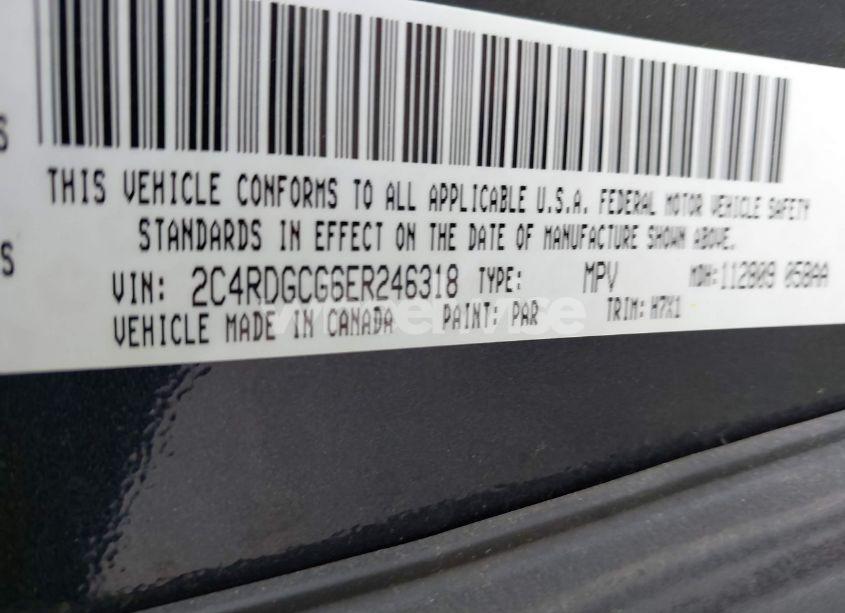 Photo 9 of 2014 Dodge Grand CARAVAN SXT (VIN 2C4RDGCG6ER246318)