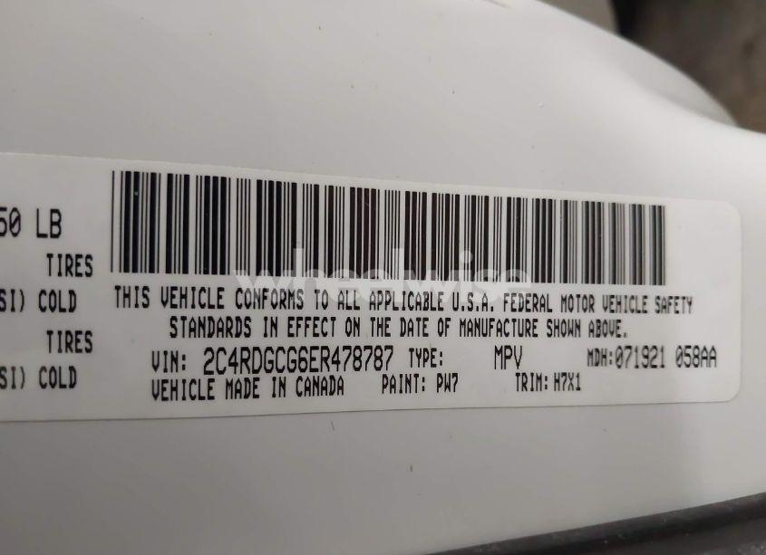 Photo 9 of 2014 Dodge Grand CARAVAN SXT (VIN 2C4RDGCG6ER478787)