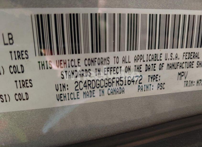 Photo 9 of 2015 Dodge Grand CARAVAN SXT (VIN 2C4RDGCG6FR516472)