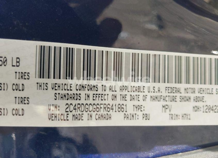 Photo 9 of 2015 Dodge Grand CARAVAN SXT (VIN 2C4RDGCG6FR641861)