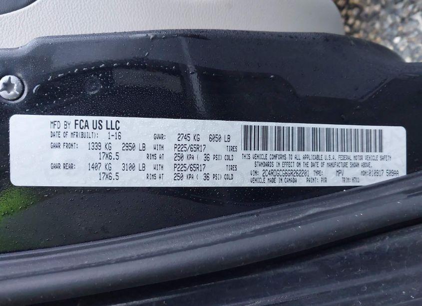 Photo 9 of 2016 Dodge Grand CARAVAN SXT (VIN 2C4RDGCG6GR262201)