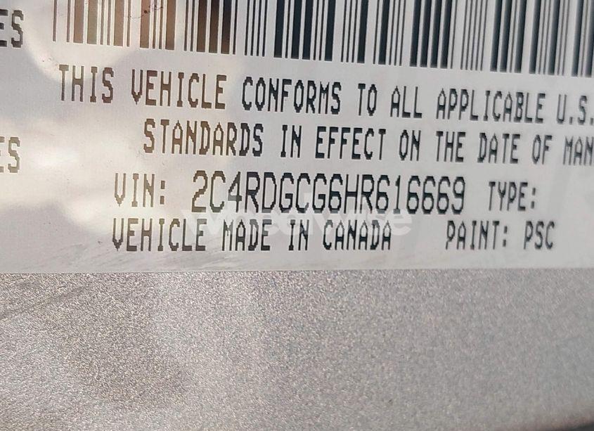 Photo 9 of 2017 Dodge Grand CARAVAN SXT (VIN 2C4RDGCG6HR616669)