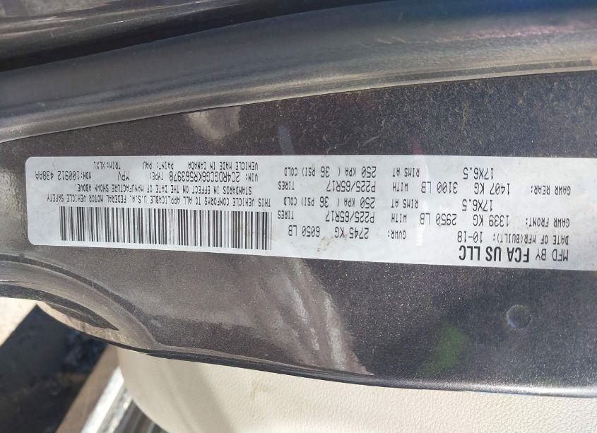 Photo 9 of 2019 Dodge Grand CARAVAN SXT (VIN 2C4RDGCG6KR563978)