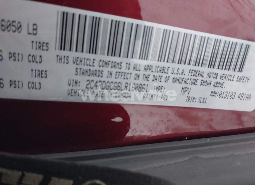 Photo 9 of 2020 Dodge Grand CARAVAN SXT (VIN 2C4RDGCG6LR160861)