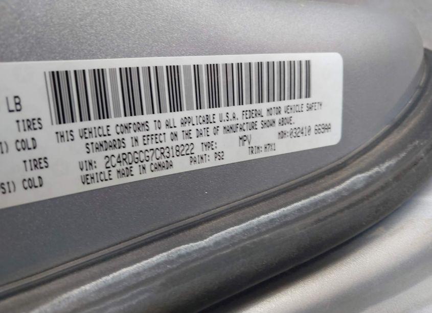 Photo 9 of 2012 Dodge Grand CARAVAN SXT (VIN 2C4RDGCG7CR318222)