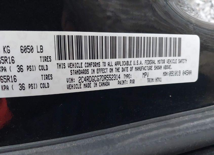 Photo 9 of 2013 Dodge Grand CARAVAN SXT (VIN 2C4RDGCG7DR552314)