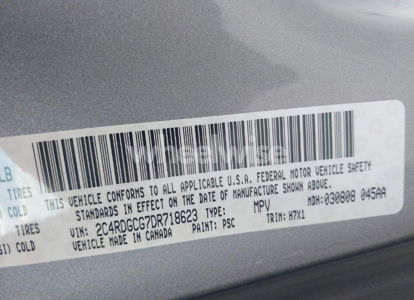 Photo 9 of 2013 Dodge Grand CARAVAN SXT (VIN 2C4RDGCG7DR718623)