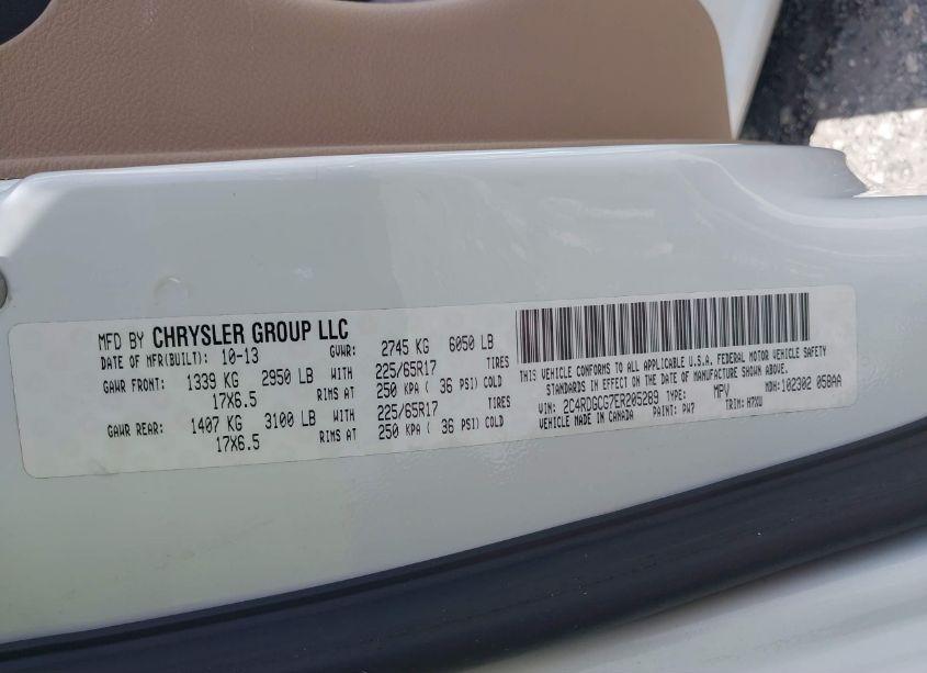 Photo 9 of 2014 Dodge Grand CARAVAN SXT (VIN 2C4RDGCG7ER205289)