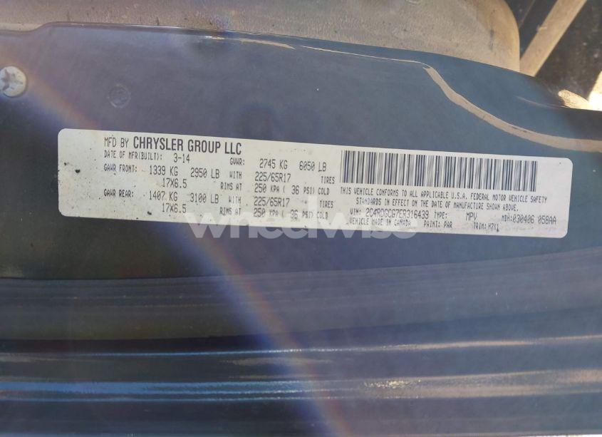 Photo 9 of 2014 Dodge Grand CARAVAN SXT (VIN 2C4RDGCG7ER316439)