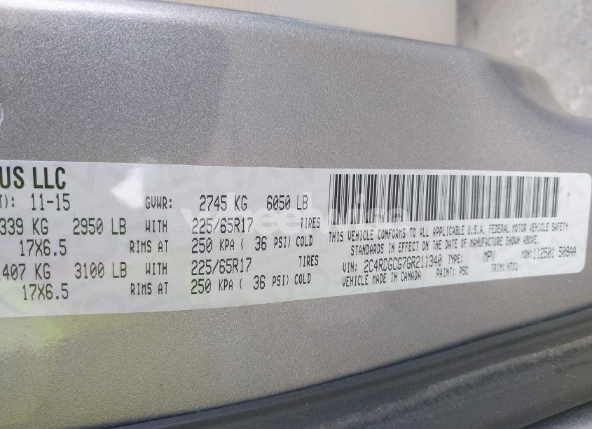 Photo 9 of 2016 Dodge Grand CARAVAN SXT (VIN 2C4RDGCG7GR211340)