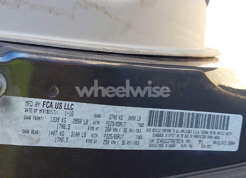 Photo 9 of 2016 Dodge Grand CARAVAN SXT (VIN 2C4RDGCG7GR275510)