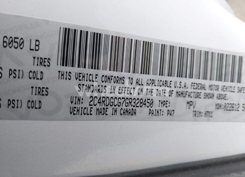 Photo 9 of 2016 Dodge Grand CARAVAN SXT (VIN 2C4RDGCG7GR328450)