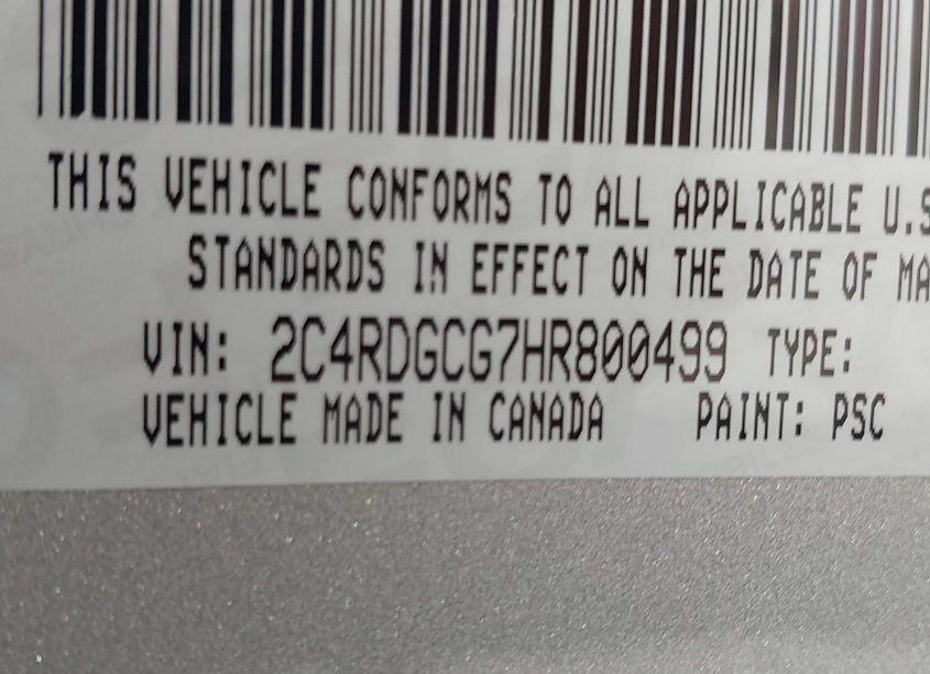 Photo 9 of 2017 Dodge Grand CARAVAN SXT (VIN 2C4RDGCG7HR800499)