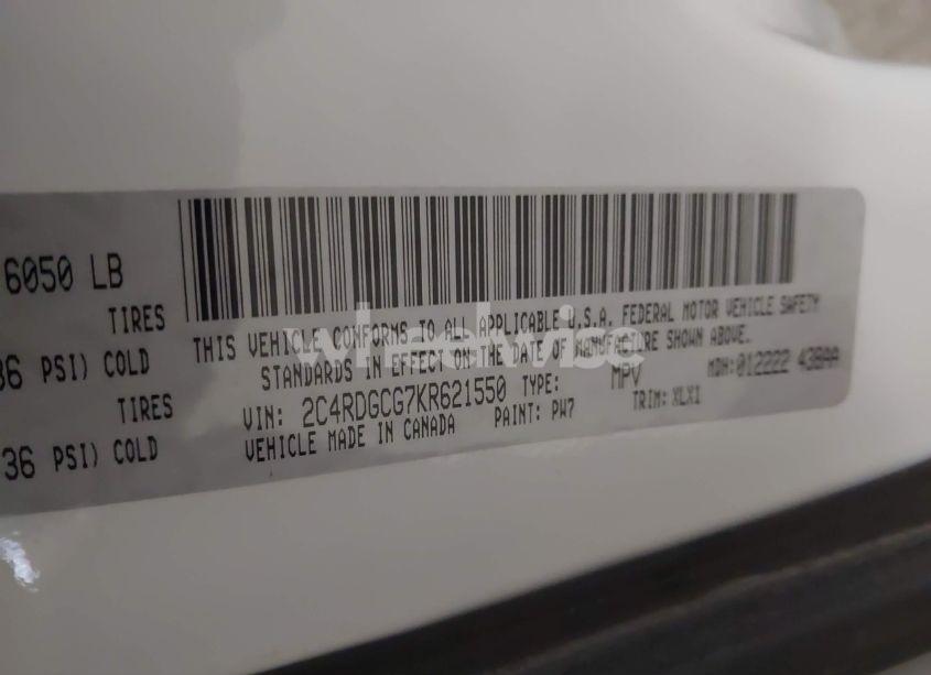 Photo 9 of 2019 Dodge Grand CARAVAN SXT (VIN 2C4RDGCG7KR621550)