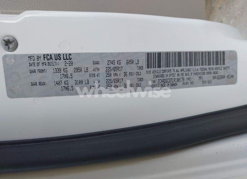 Photo 9 of 2020 Dodge Grand CARAVAN SXT (VIN 2C4RDGCG7LR180178)