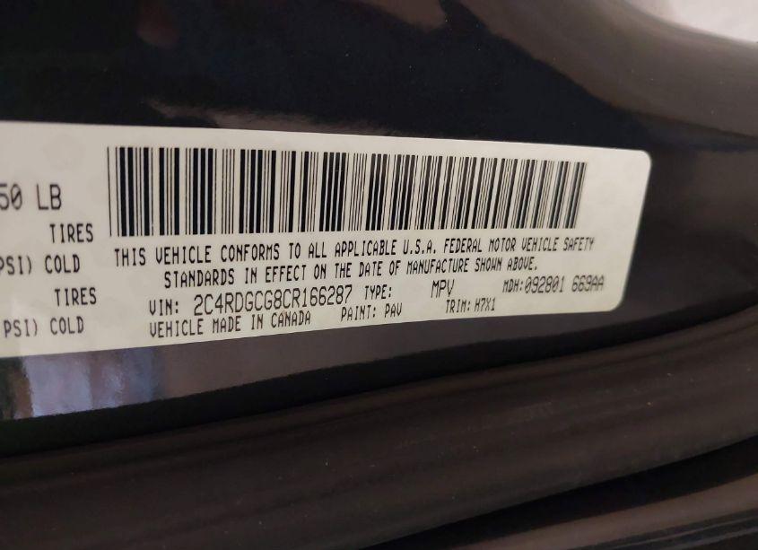 Photo 9 of 2012 Dodge Grand CARAVAN SXT (VIN 2C4RDGCG8CR166287)