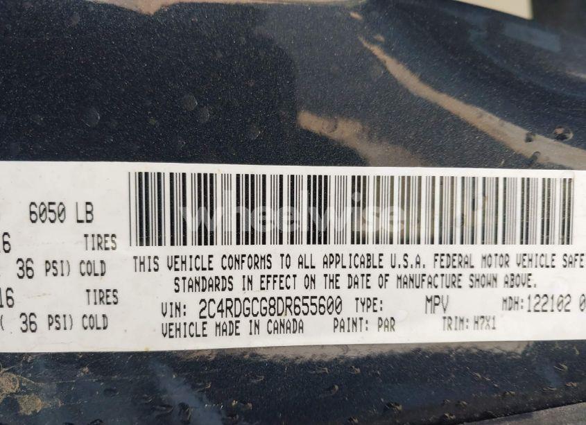 Photo 9 of 2013 Dodge Grand CARAVAN SXT (VIN 2C4RDGCG8DR655600)