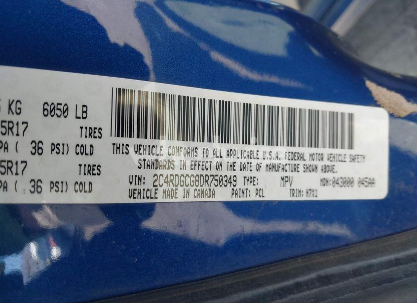 Photo 9 of 2013 Dodge Grand CARAVAN SXT (VIN 2C4RDGCG8DR750349)