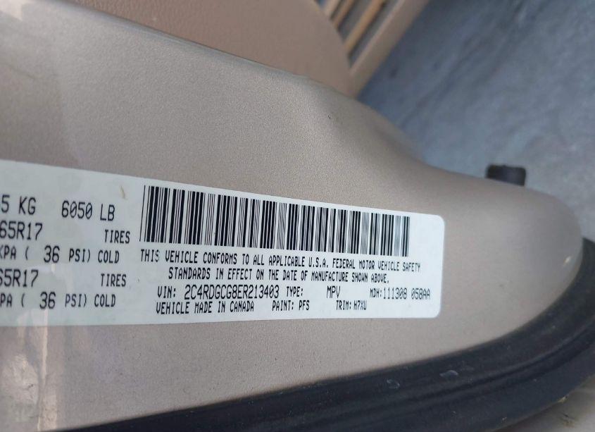 Photo 9 of 2014 Dodge Grand CARAVAN SXT (VIN 2C4RDGCG8ER213403)